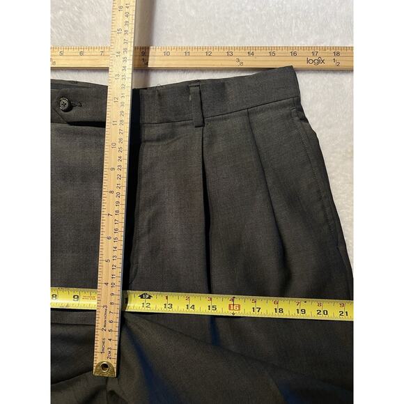 Nautica Mens 41R 32x29 Olive Gray Green Tone Suit Worsted Wool U.S.A. - Picture 14 of 16